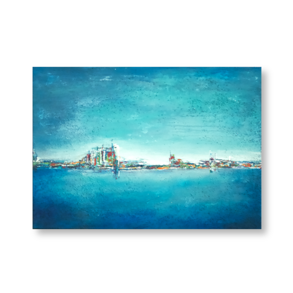 Atlantis (70x50) - Mixed media painted by Mary Made